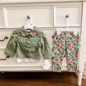 NWT Nanette Baby Camo Set